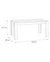 Mesa de comedor 160x90 cm GALENA