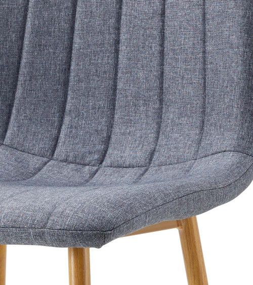 Pack de 4 sillas de comedor tapizadas NADIA