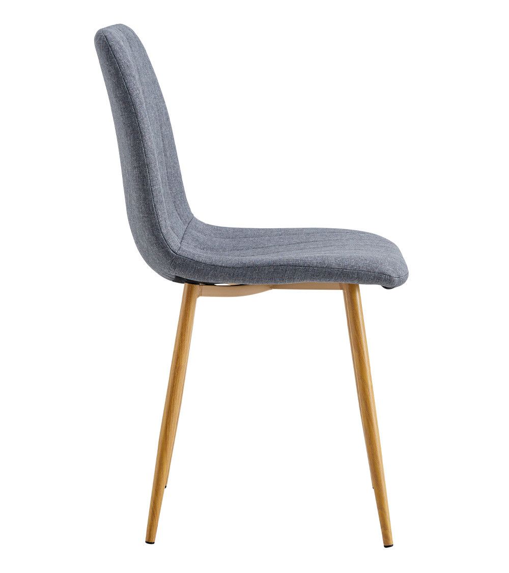 Pack de 4 sillas de comedor tapizadas NADIA