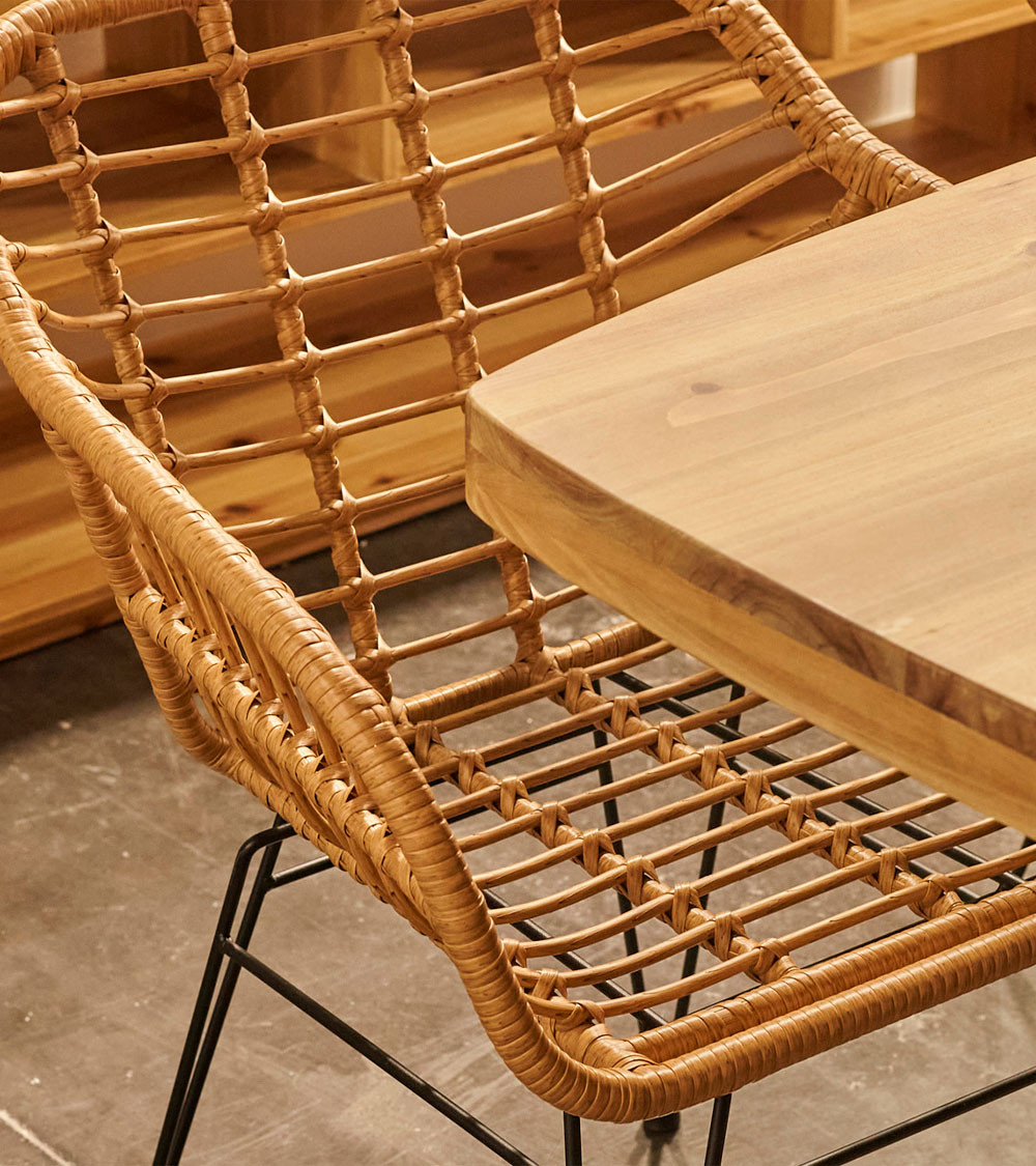 Pack 2 sillas de comedor de ratán OHARA