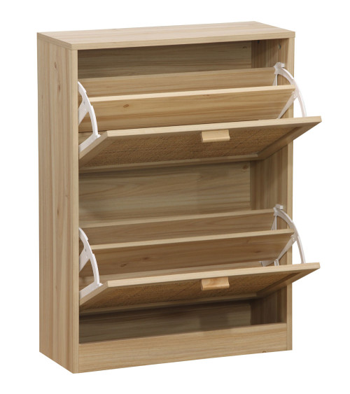 Mueble zapatero de ratán CAMILE