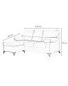 Sofá Chaise Longue reversible HILTON